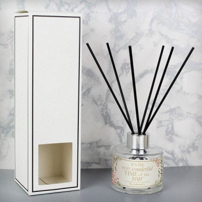 (image for) Personalised 'Wonderful Time of The Year' Christmas Reed Diffuser