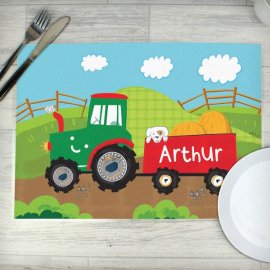(image for) Personalised Tractor Placemat