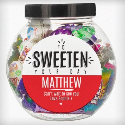 (image for) Personalised To Sweeten Your Day Sweet Jar