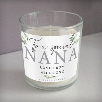 (image for) Personalised Botanical Scented Jar Candle