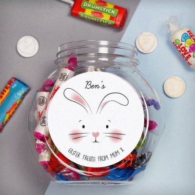 (image for) Personalised Bunny Features Sweets Jar