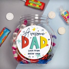 (image for) Personalised Awesome Dad Sweet Jar