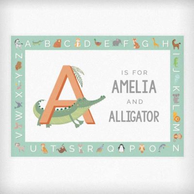 (image for) Personalised Animal Alphabet Placemat