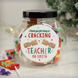 (image for) Personalised Cracking Teacher Sweet Jar