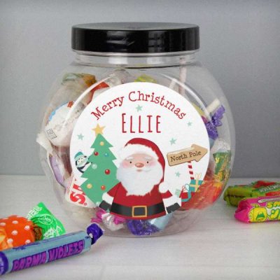 (image for) Personalised Santa Sweet Jar