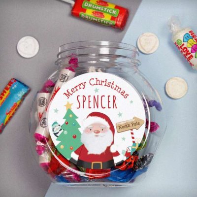 (image for) Personalised Santa Sweet Jar