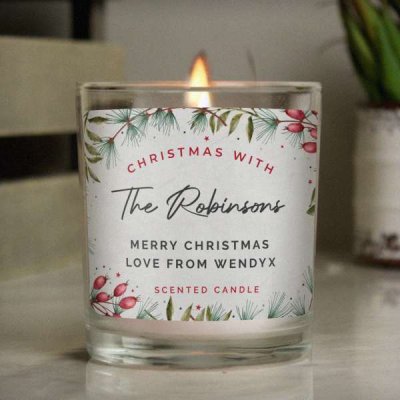 (image for) Personalised Christmas With... Scented Jar Candle