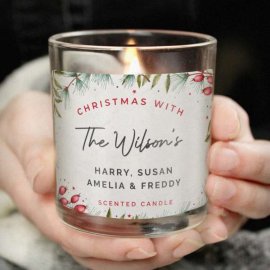 (image for) Personalised Christmas With... Scented Jar Candle