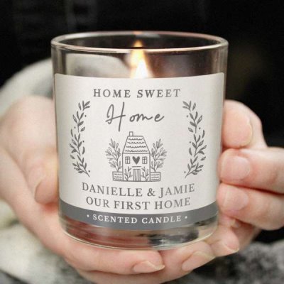 (image for) Personalised HOME Scented Jar Candle