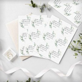 (image for) Personalised Botanical Free Text Sticker Set