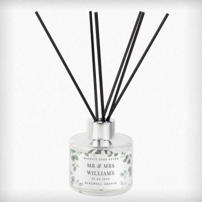(image for) Personalised Botanical Free Text Reed Diffuser