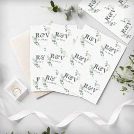 (image for) Personalised Botanical Initial Sticker Set