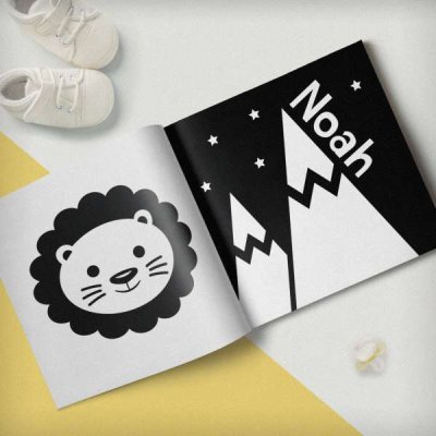 (image for) Personalised High Contrast Black and White Baby Book