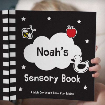 (image for) Personalised High Contrast Black and White Baby Book