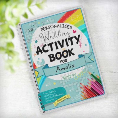 (image for) Personalised Wedding Activity A5 Notebook