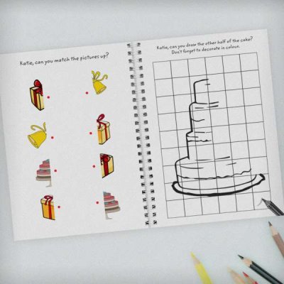 (image for) Personalised Wedding Activity A5 Notebook