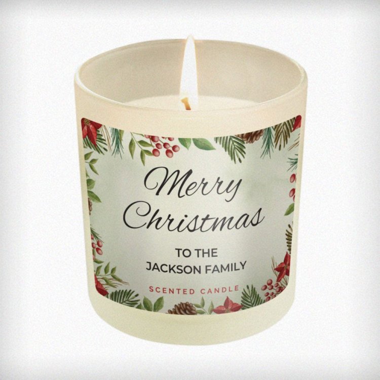 Modal Additional Images for Personalised Christmas Scented Jar Candle