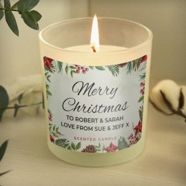 (image for) Personalised Christmas Scented Jar Candle