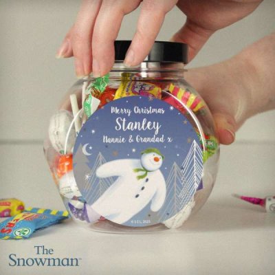 (image for) Personalised The Snowman Magical Adventure Sweet Jar