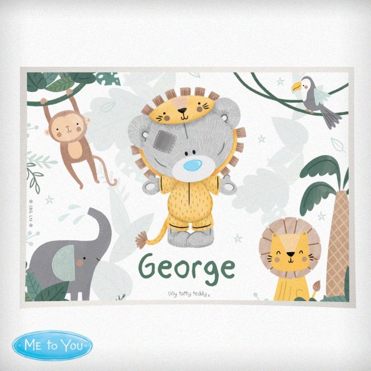 Modal Additional Images for Personalised Tiny Tatty Teddy Jungle Animals Placemat