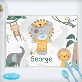 (image for) Personalised Tiny Tatty Teddy Jungle Animals Placemat