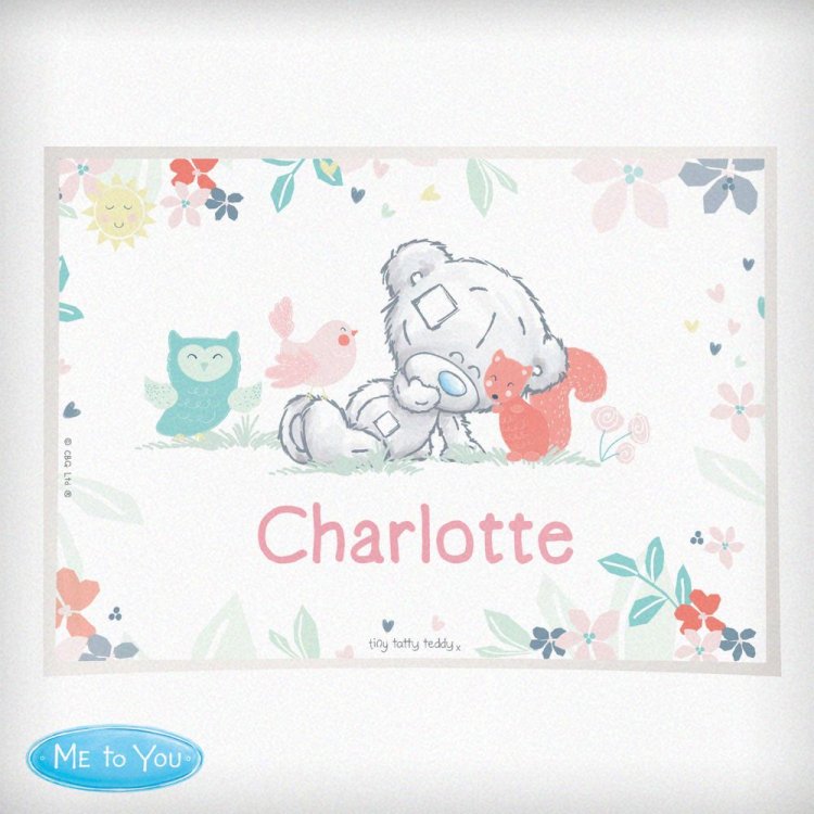 Modal Additional Images for Personalised Tiny Tatty Teddy Woodland Animal Placemat