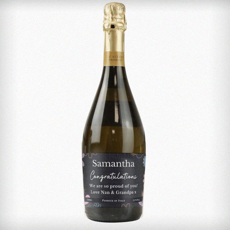 Modal Additional Images for Personalised Daisy Prosecco