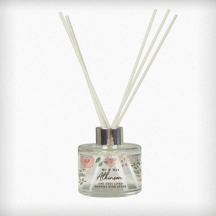 Modal Additional Images for Personalised Floral Watercolour Reed Diffuser