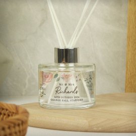 (image for) Personalised Floral Watercolour Reed Diffuser