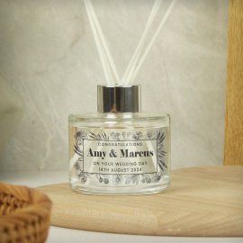 (image for) Personalised Black Foliage Reed Diffuser