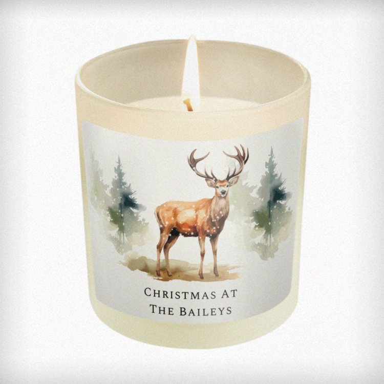 Modal Additional Images for Personalised Watercolour Stag Candle Jar