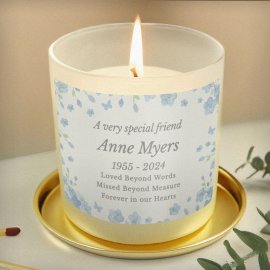 (image for) Personalised Memorial Forget Me Not Candle Jar