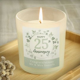 (image for) Personalised Botanical Anniversary Candle Jar