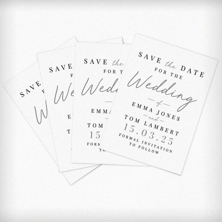 Modal Additional Images for Personalised Set of 36 Wedding Save the Dates