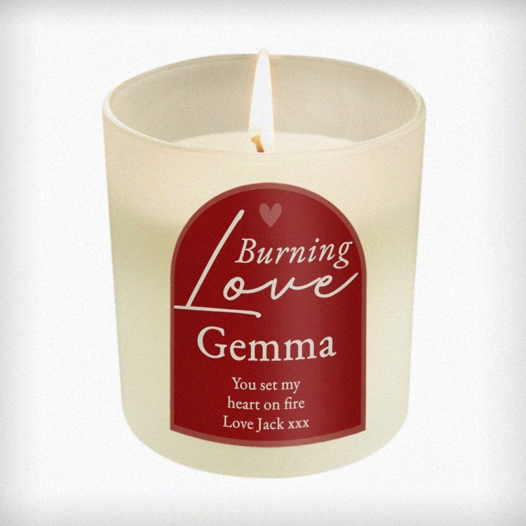 Modal Additional Images for Personalised Burning Love Candle Jar