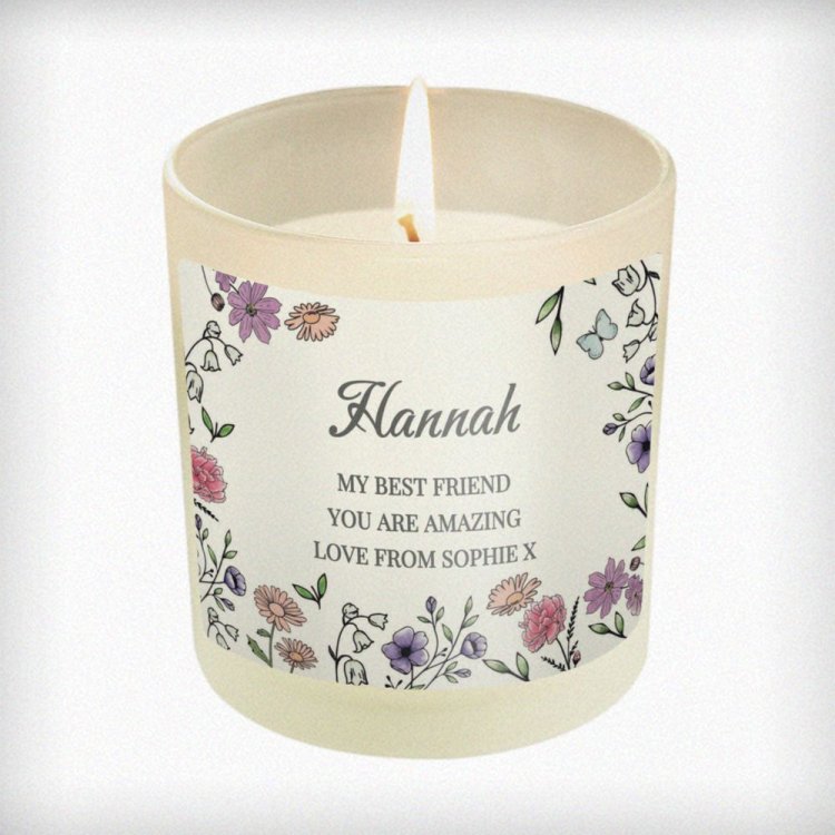 Modal Additional Images for Personalised Wild Flowers Candle Jar