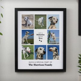 (image for) Personalised Pet Multi Photo Upload Black Framed Print