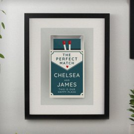 (image for) Personalised Perfect Match Black Poster Frame