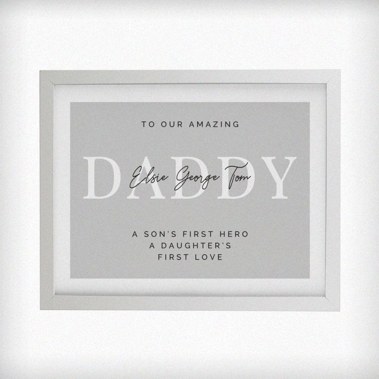 Modal Additional Images for Personalised Free Text White Poster Frame