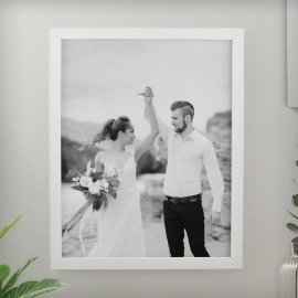 (image for) Personalised Photo Upload White Poster Frame