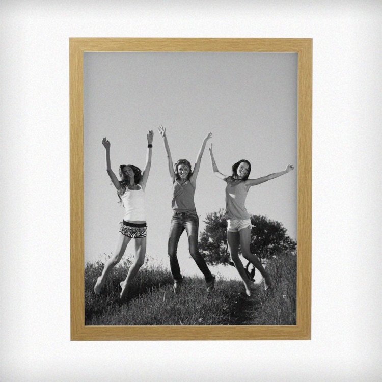 Modal Additional Images for Personalised Photo Upload Oak Poster Frame