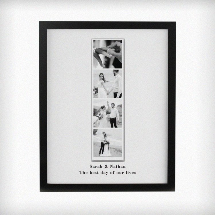 Modal Additional Images for Personalised Photo Upload Strip Black Poster Frame