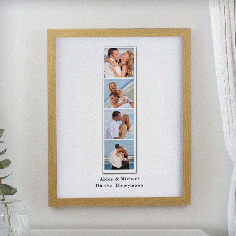 Modal Additional Images for Personalised Photo Upload Strip Oak Poster Frame