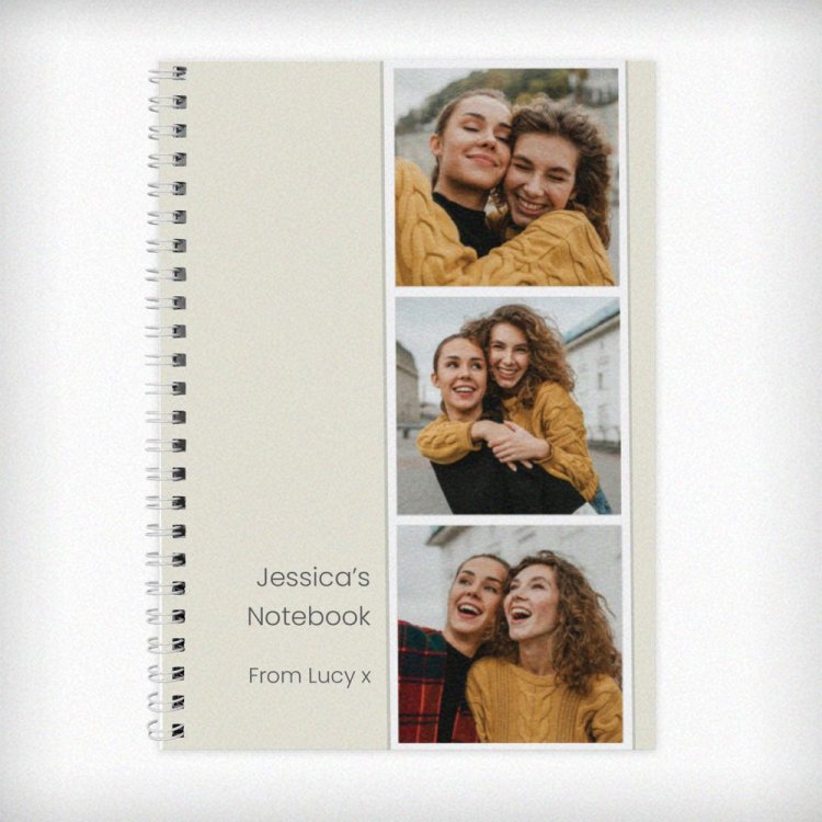 Modal Additional Images for Personalised Photo Upload Strip Notebook
