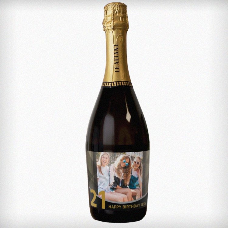 Modal Additional Images for Personalised Photo Upload Birthday Prosecco