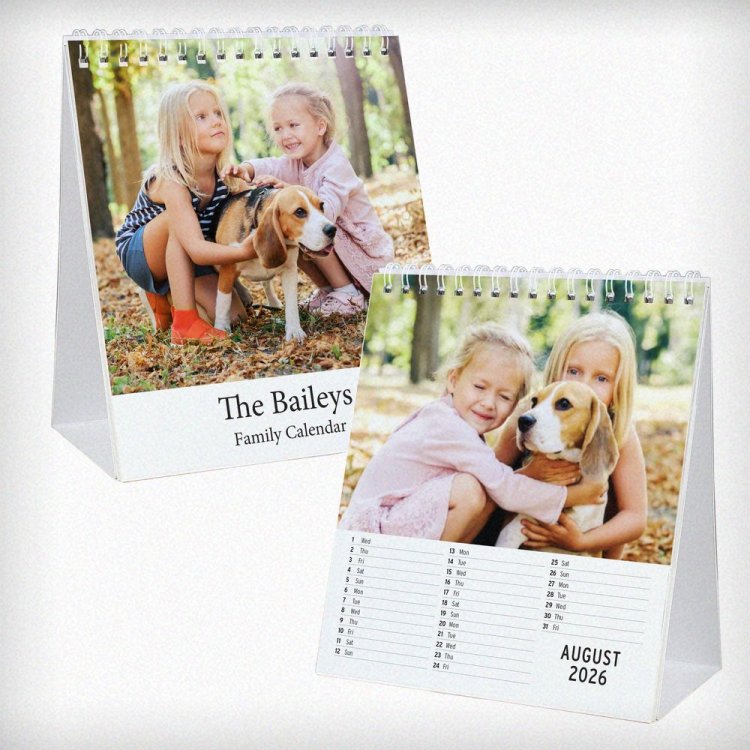 Modal Additional Images for Personalised Photo Upload Desk Calendar