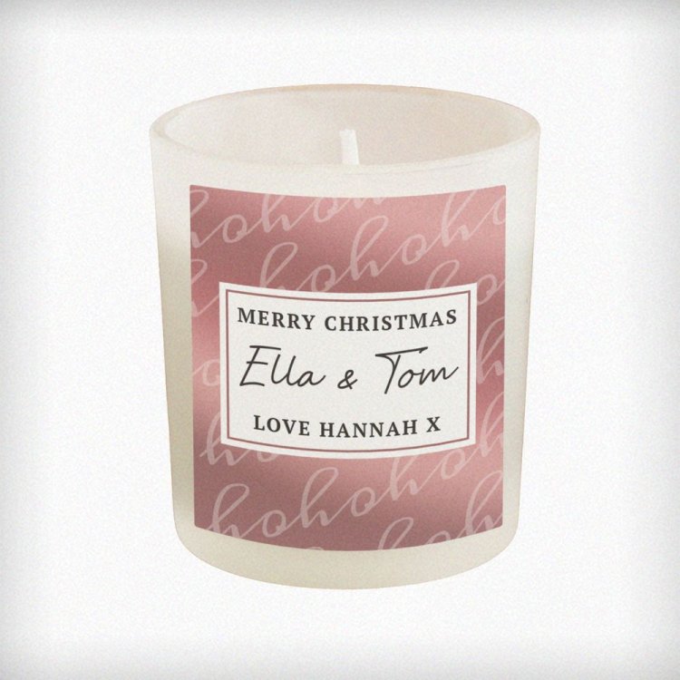 Modal Additional Images for Personalised Ho Ho Ho Candle Jar