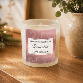 (image for) Personalised Ho Ho Ho Candle Jar