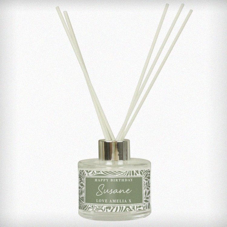 Modal Additional Images for Personalised Green Botanical Reed Diffuser