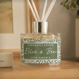 (image for) Personalised Green Botanical Reed Diffuser